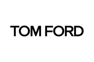 A black and white photo of the tom ford logo.